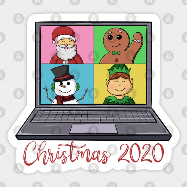 Santa Virtual Christmas Meeting Sticker by HHT